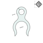 TAU Karting FreeRelease Double Clamp (20mm / 7mm, Fuel Lines)