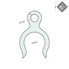 TAU Karting FreeRelease Double Clamp (30mm / 10mm, Brake Lines)