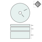 TAU Karting Seat Fitment Washers (8mm / 50mm)